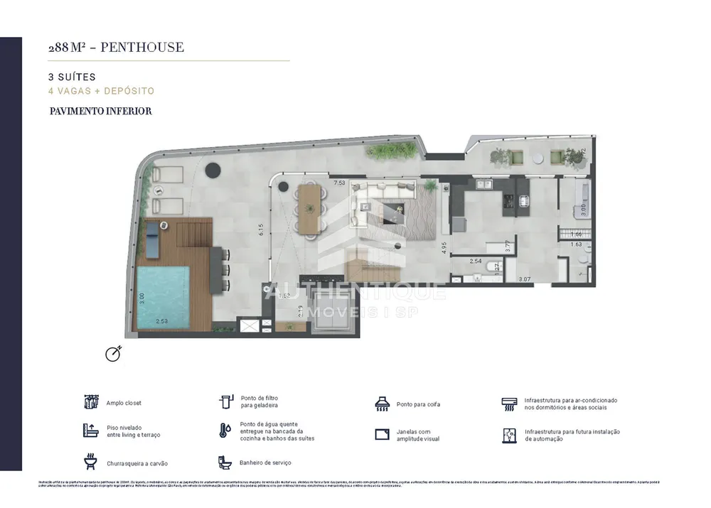 Cobertura, 4 quartos, 311 m² - Foto 2