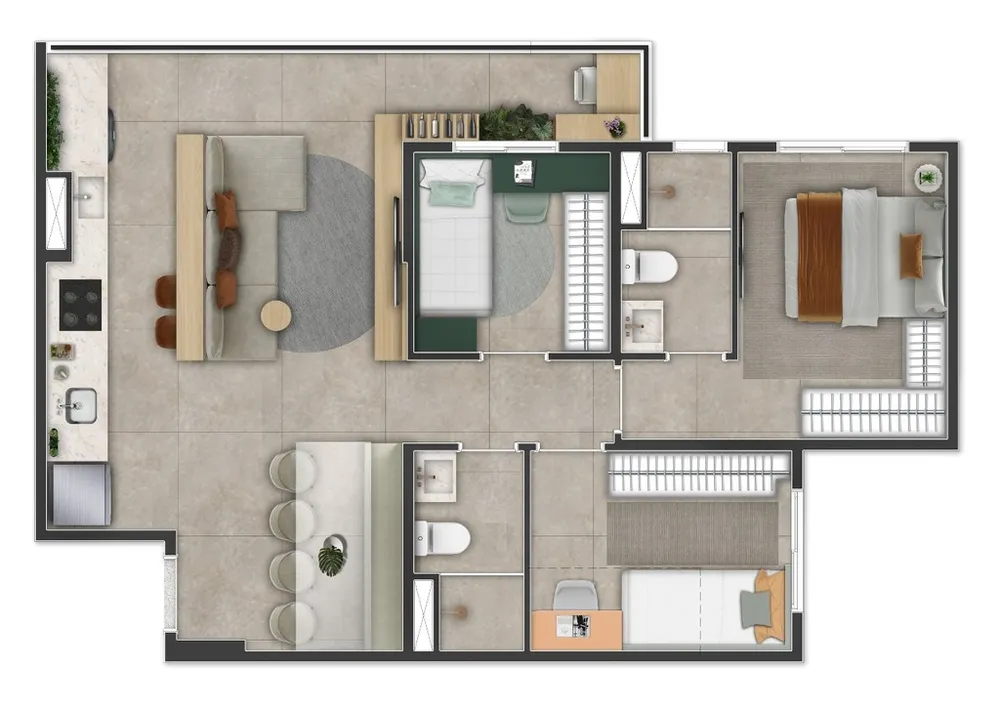 Apartamento, 3 quartos, 100 m² - Foto 12