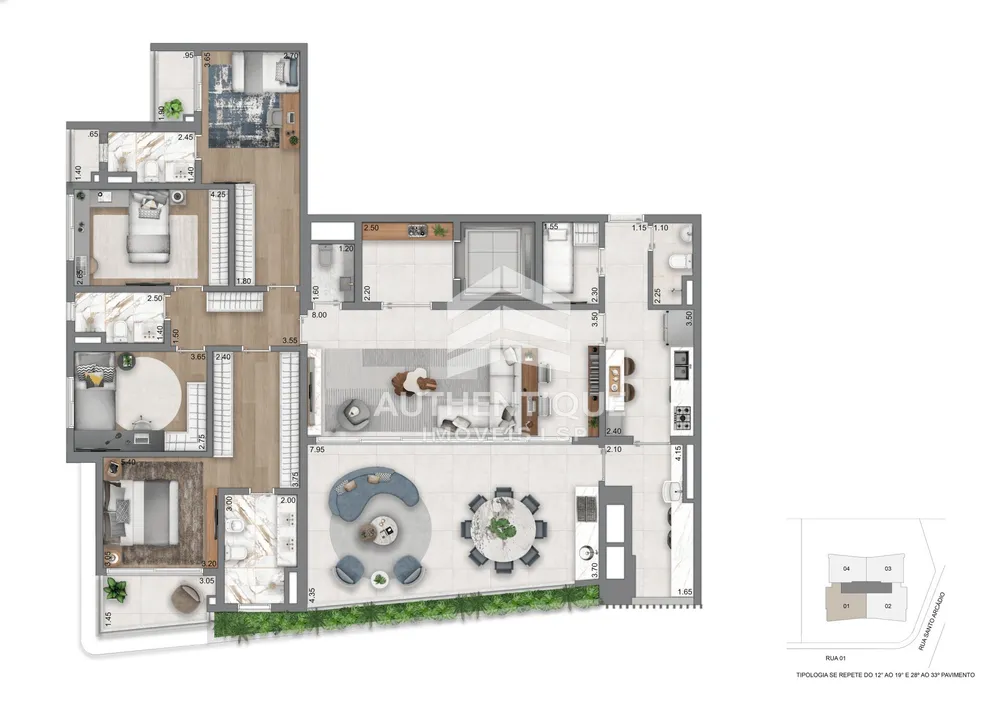 Apartamento, 3 quartos, 165 m² - Foto 13