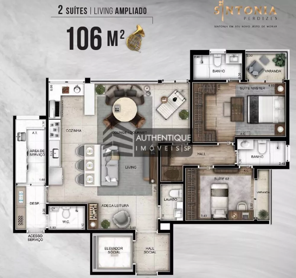 Apartamento à venda com 3 quartos, 106m² - Foto 23