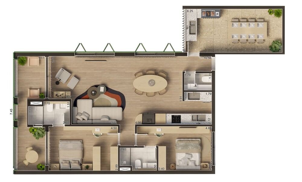 Apartamento, 2 quartos, 112 m² - Foto 3