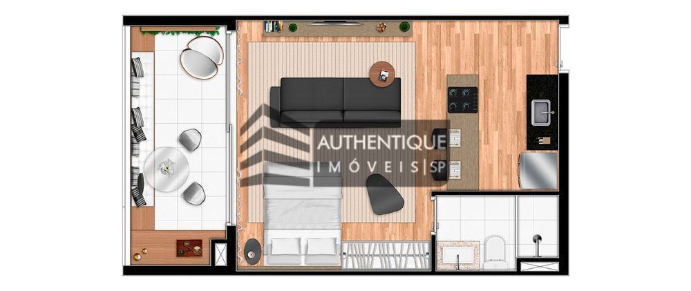 Apartamento, 1 quarto, 42 m² - Foto 3