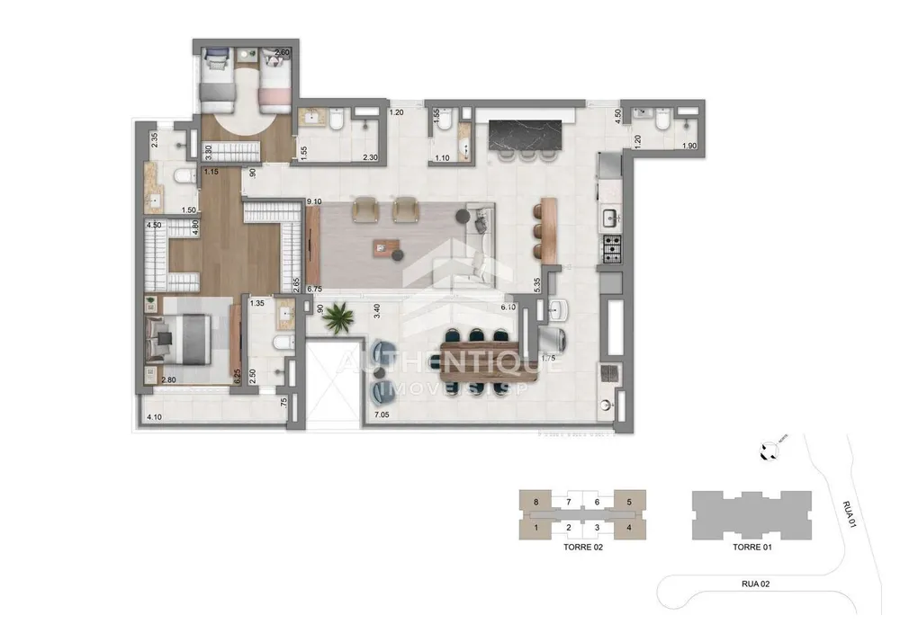 Apartamento, 3 quartos, 138 m² - Foto 1