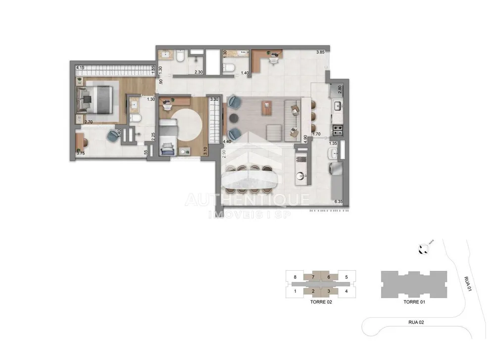 Apartamento, 3 quartos, 138 m² - Foto 3