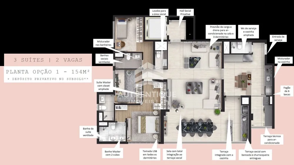 Apartamento, 4 quartos, 156 m² - Foto 13