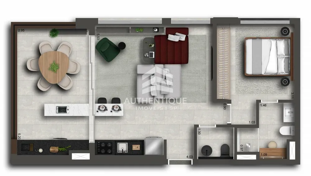 Sala-Conjunto, 45 m² - Foto 9