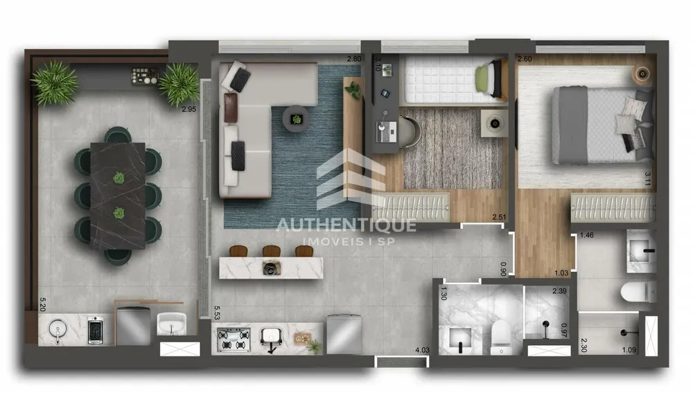 Sala-Conjunto, 45 m² - Foto 8