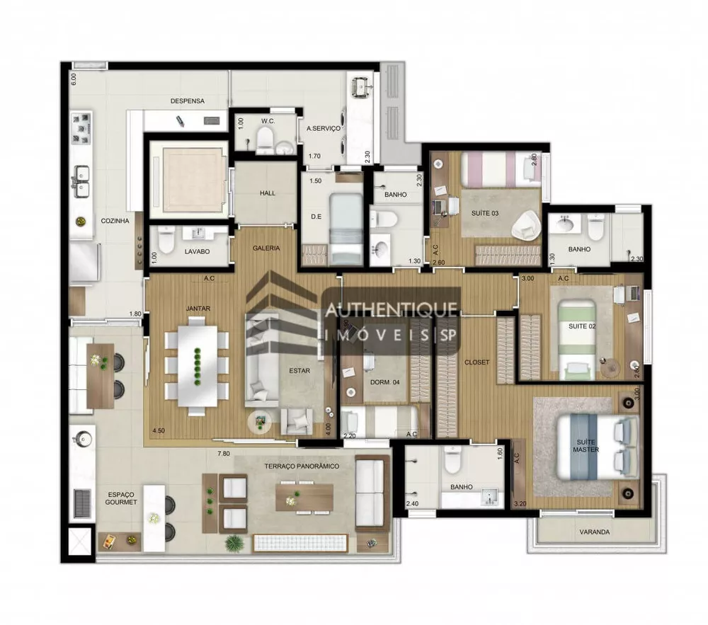 Cobertura, 3 quartos, 279 m² - Foto 5