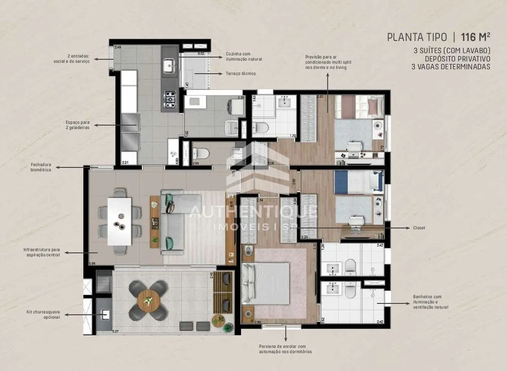 Apartamento, 2 quartos, 173 m² - Foto 16