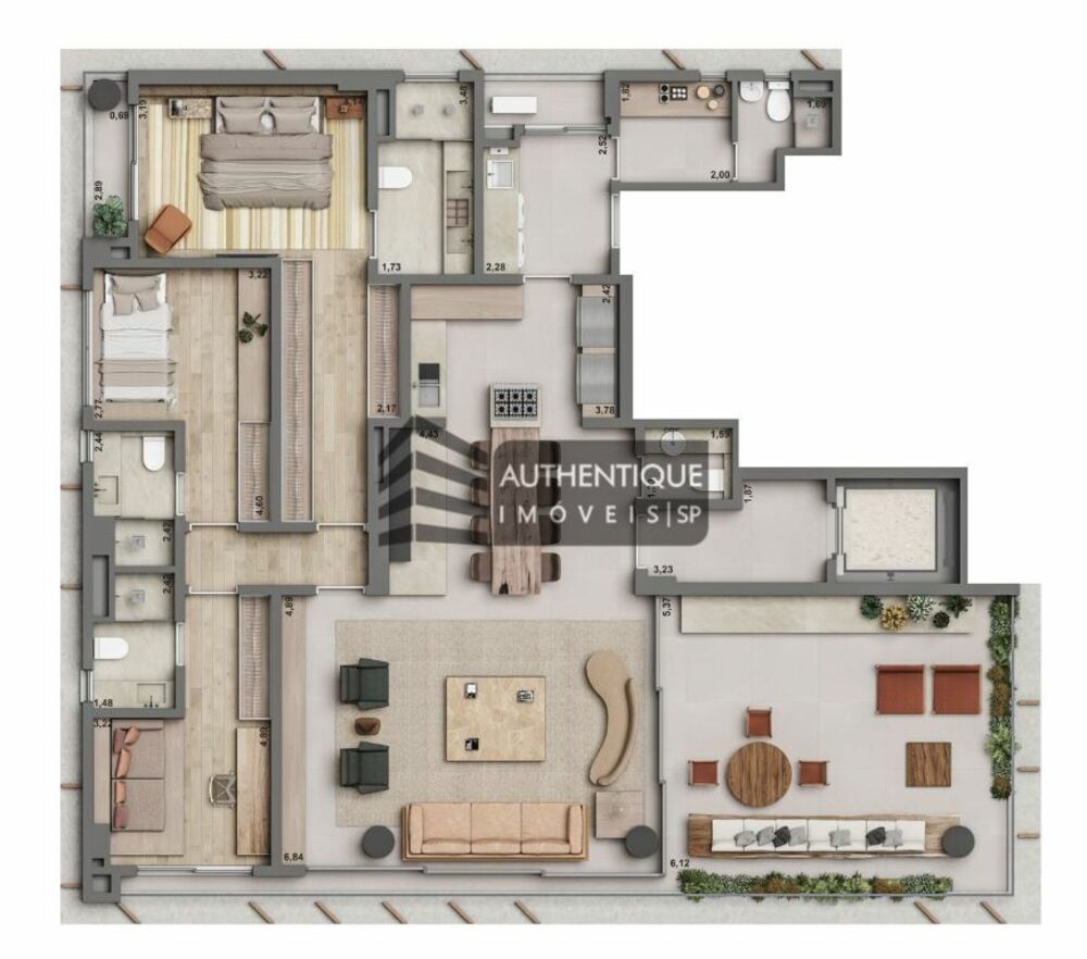 Apartamento, 3 quartos, 319 m² - Foto 2