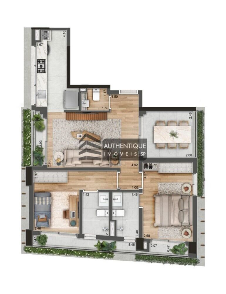 Apartamento, 1 quarto, 53 m² - Foto 8