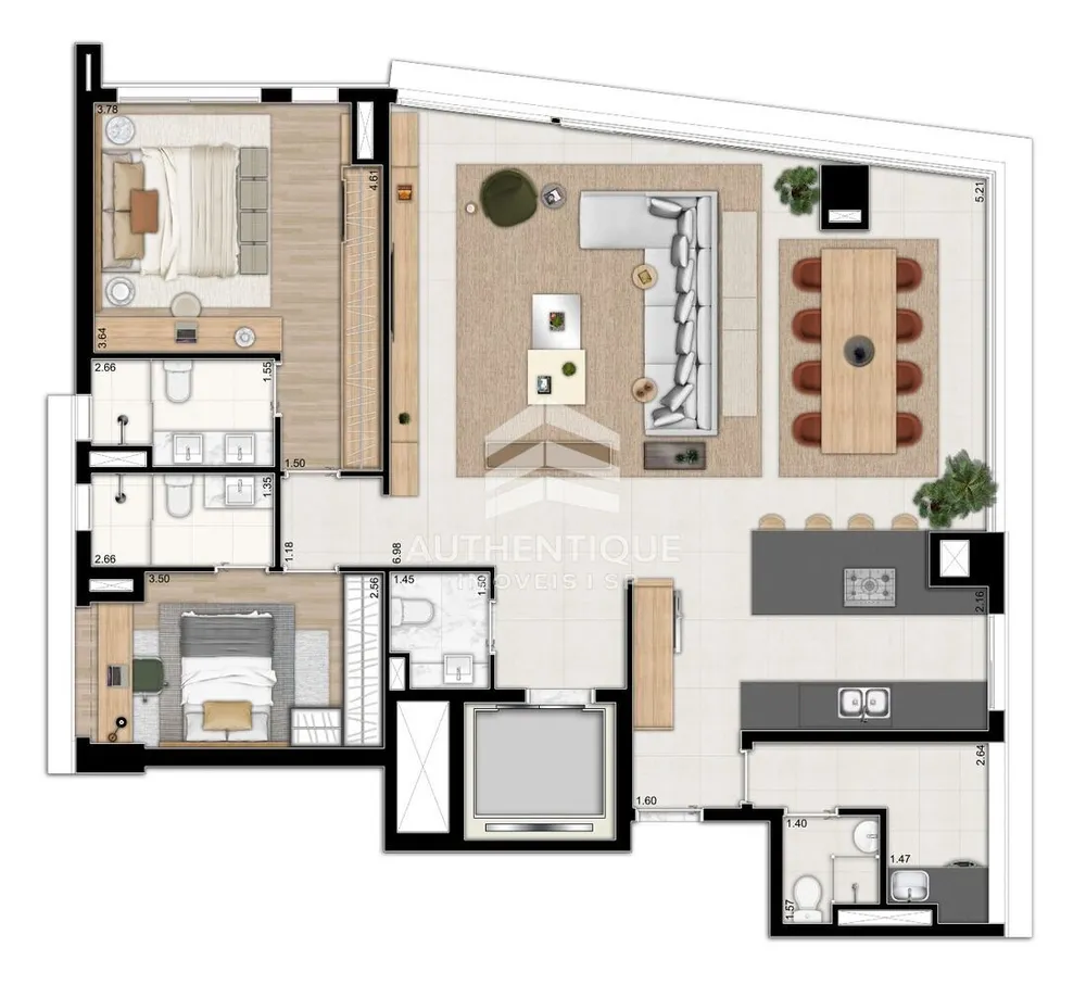 Apartamento, 2 quartos, 237 m² - Foto 14