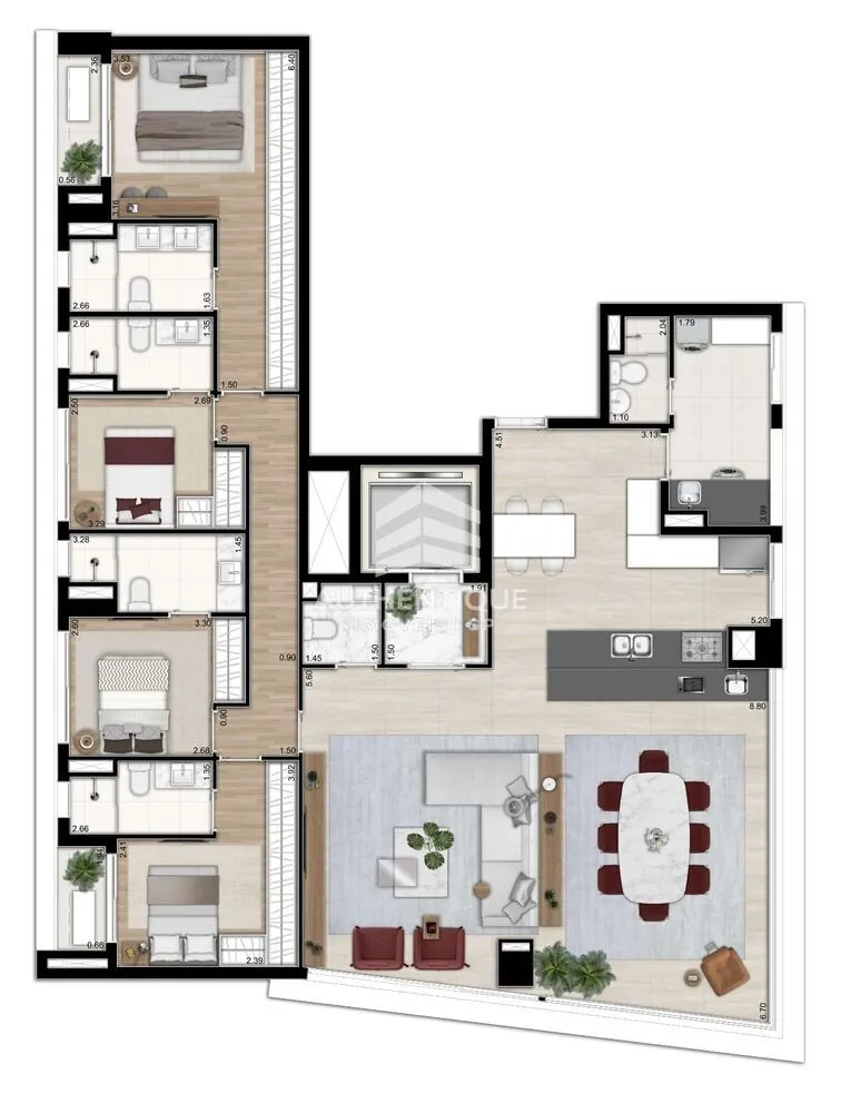 Apartamento, 2 quartos, 237 m² - Foto 16