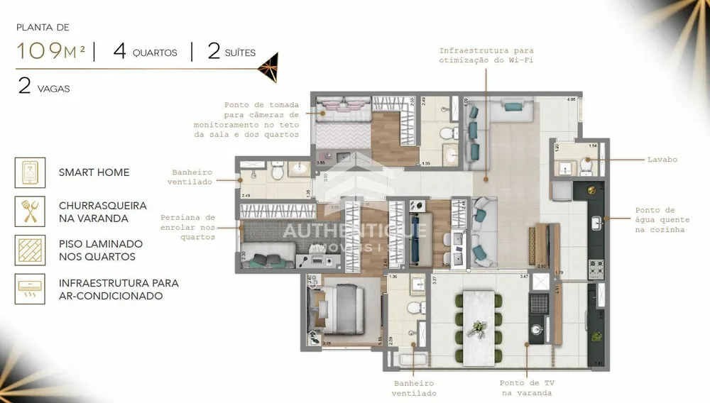 Apartamento, 3 quartos, 84 m² - Foto 7
