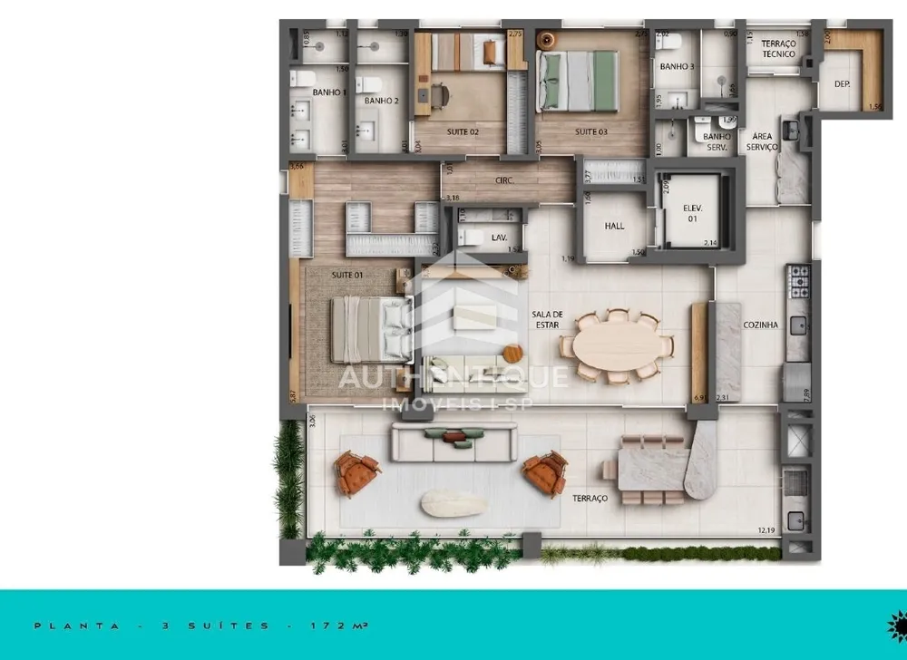 Apartamento, 3 quartos, 173 m² - Foto 20