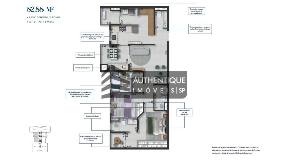 Apartamento, 3 quartos, 85 m² - Foto 11
