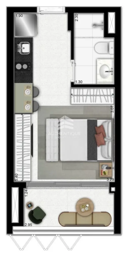 Apartamento, 1 quarto, 26 m² - Foto 20