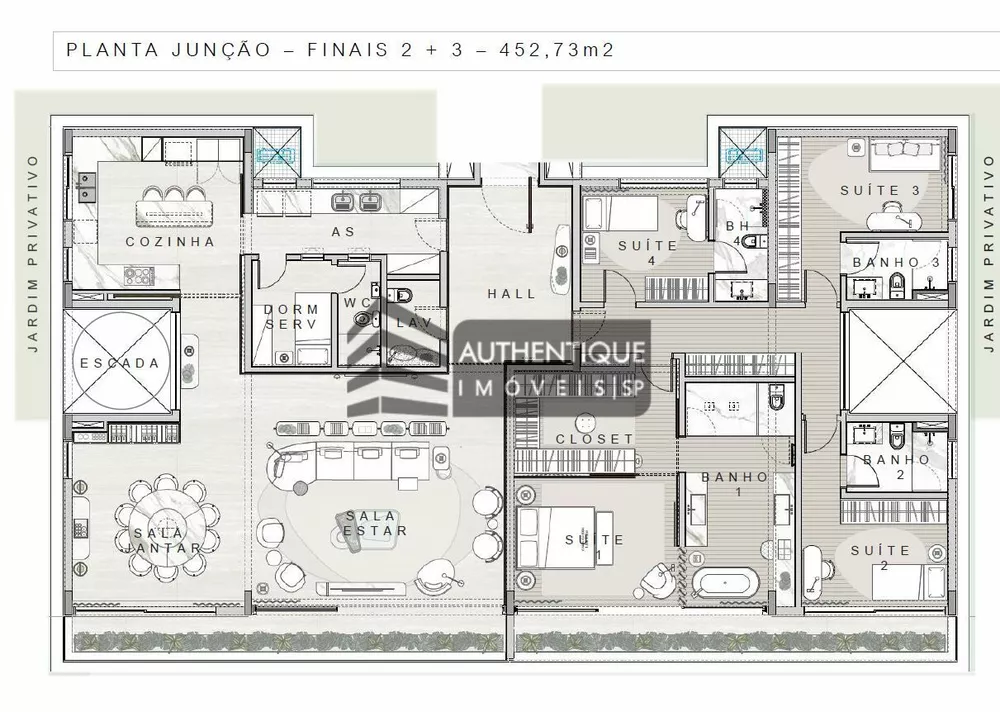 Apartamento, 2 quartos, 278 m² - Foto 1