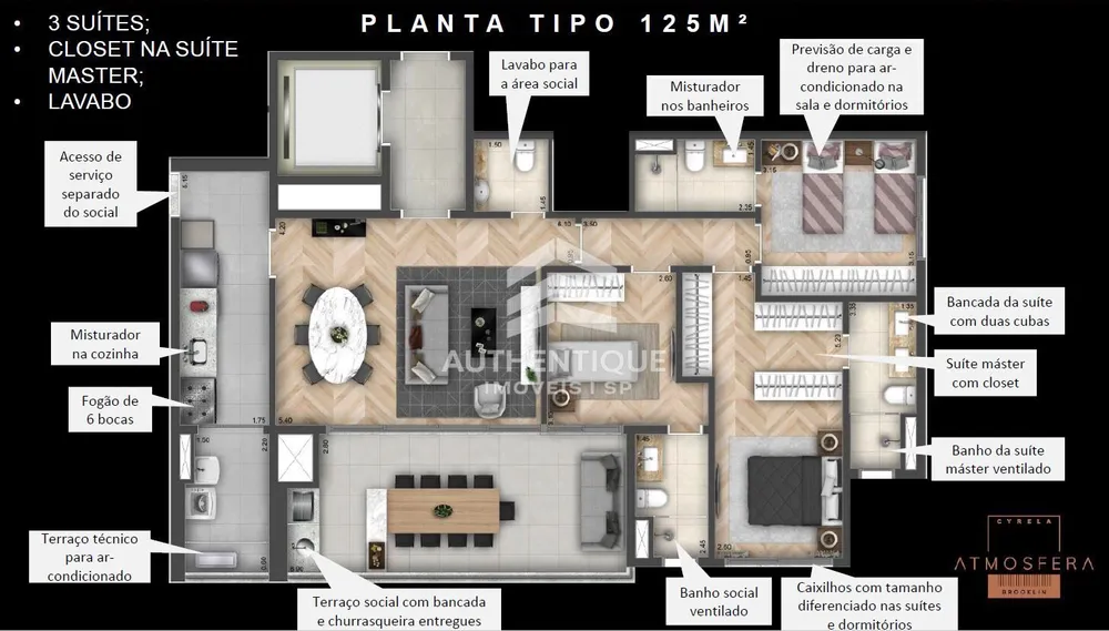 Apartamento, 3 quartos, 100 m² - Foto 23