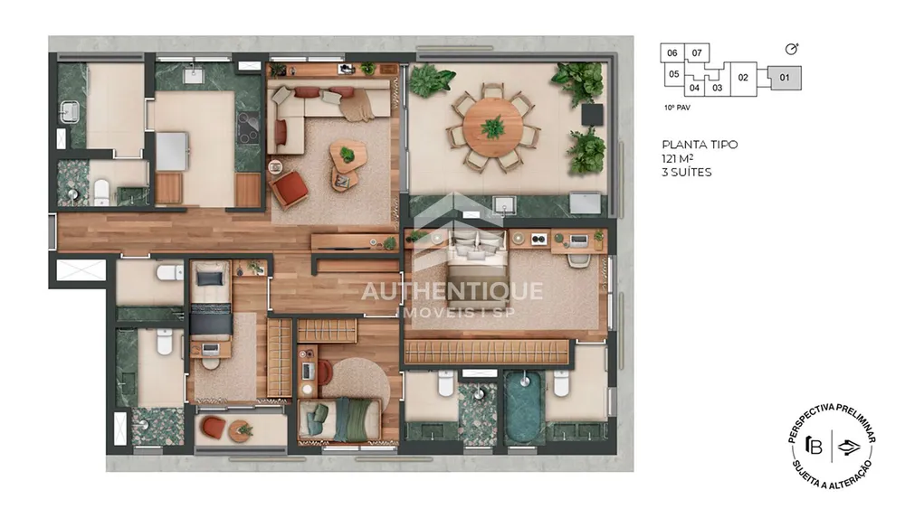 Apartamento, 2 quartos, 73 m² - Foto 4