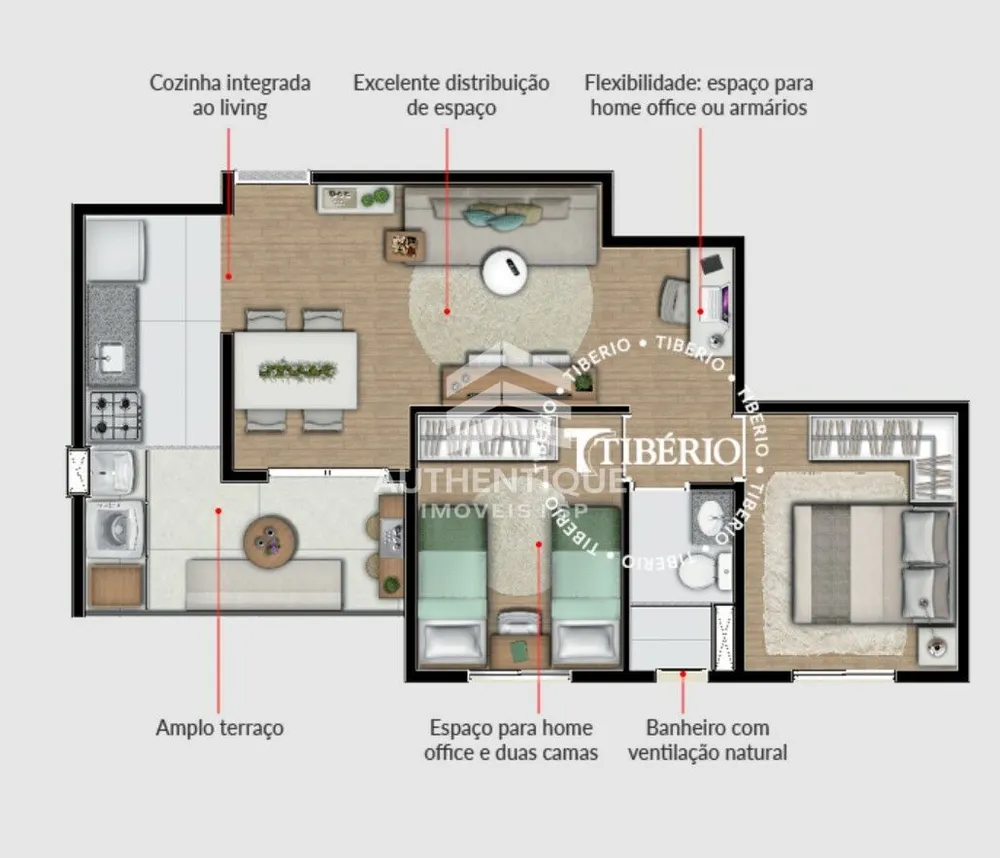 Apartamento, 2 quartos, 52 m² - Foto 8