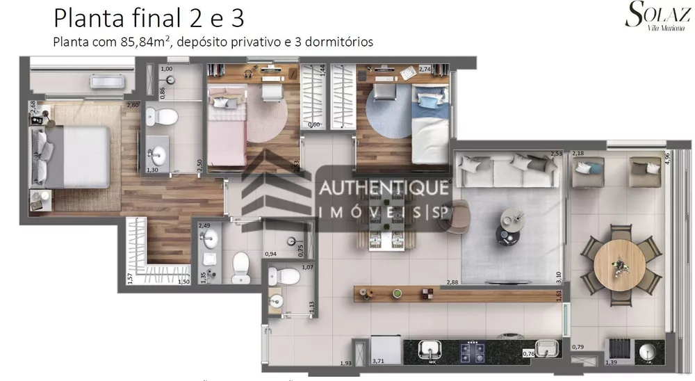 Apartamento, 3 quartos, 116 m² - Foto 2