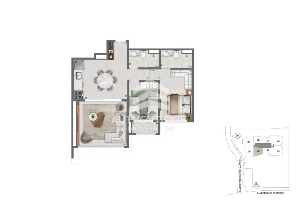 Apartamento, 2 quartos, 94 m² - Foto 3