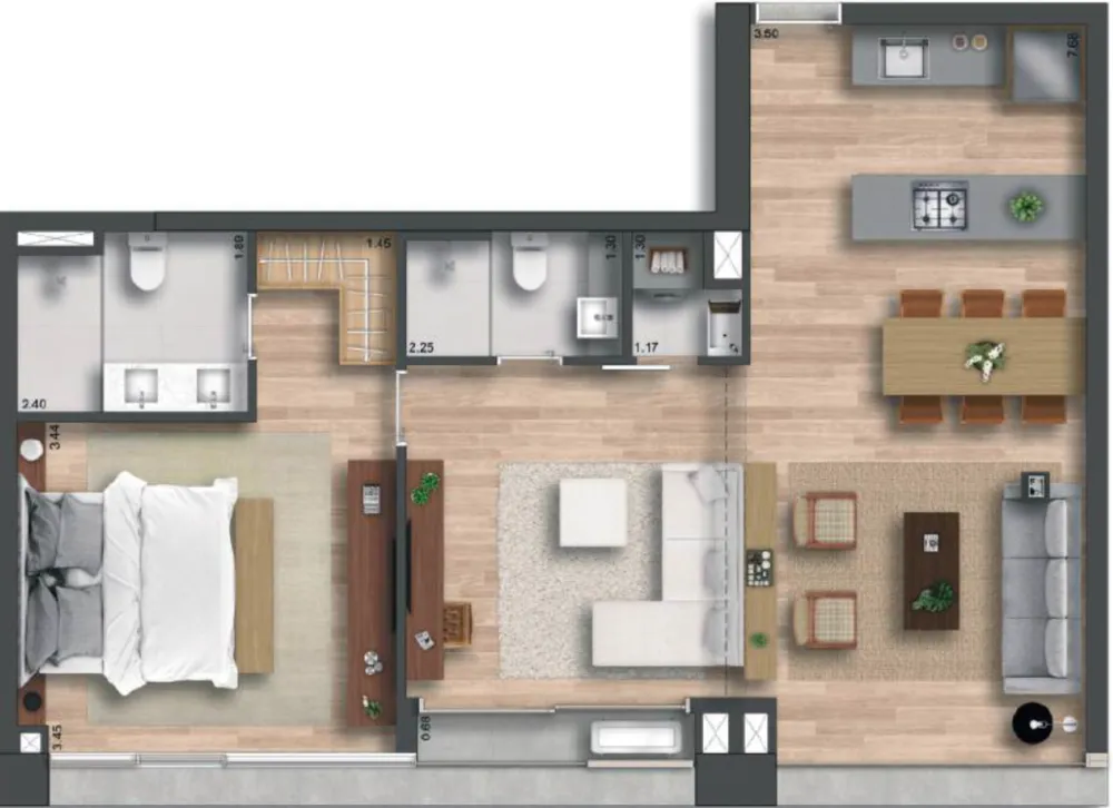 Cobertura, 3 quartos, 209 m² - Foto 8