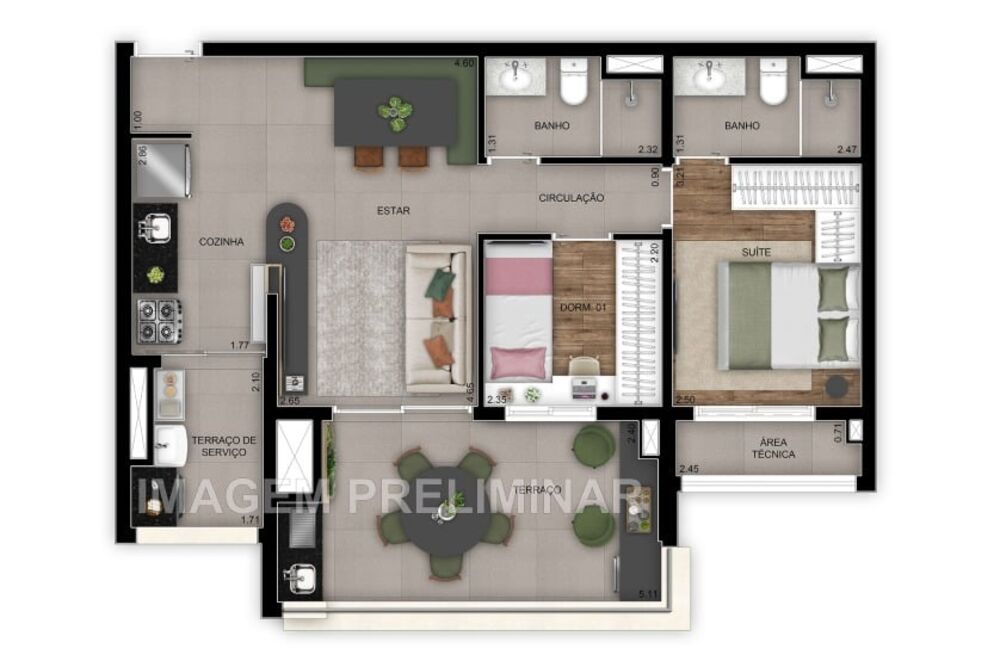 Apartamento, 3 quartos, 96 m² - Foto 29