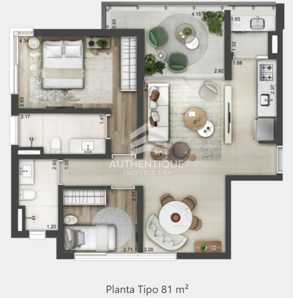 Cobertura, 3 quartos, 221 m² - Foto 12