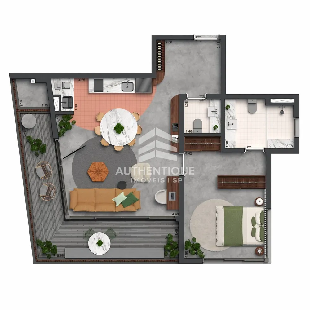 Apartamento, 1 quarto, 180 m² - Foto 9