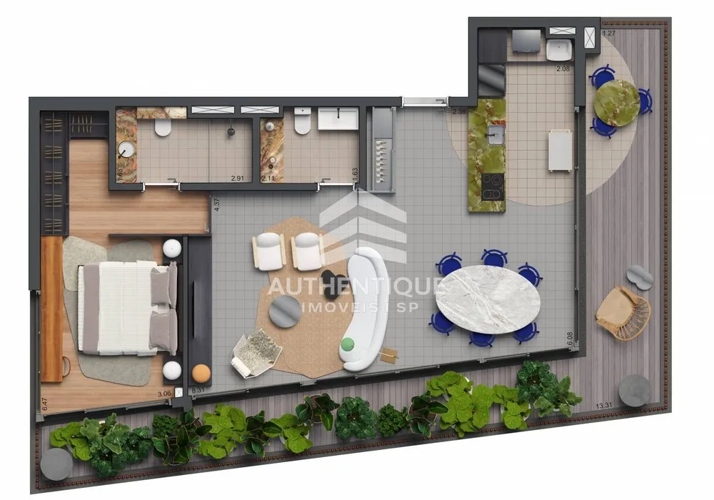 Apartamento, 1 quarto, 180 m² - Foto 15