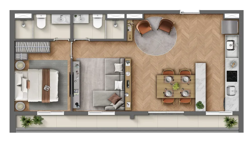 Apartamento, 1 quarto, 29 m² - Foto 10