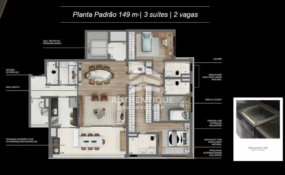 Apartamento, 3 quartos, 149 m² - Foto 16