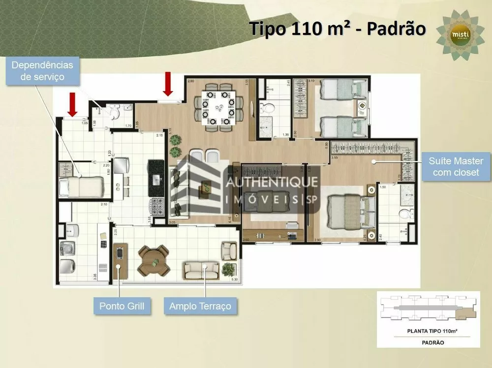 Apartamento à venda com 3 quartos, 110m² - Foto 44