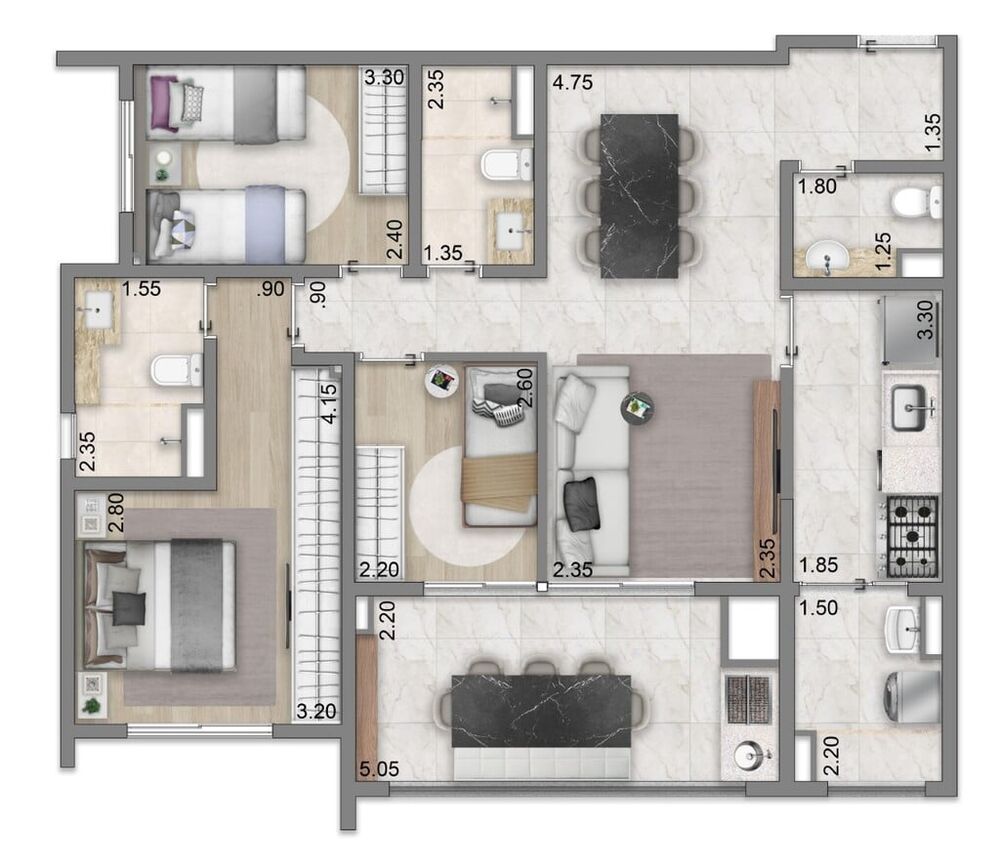 Apartamento, 2 quartos, 82 m² - Foto 22