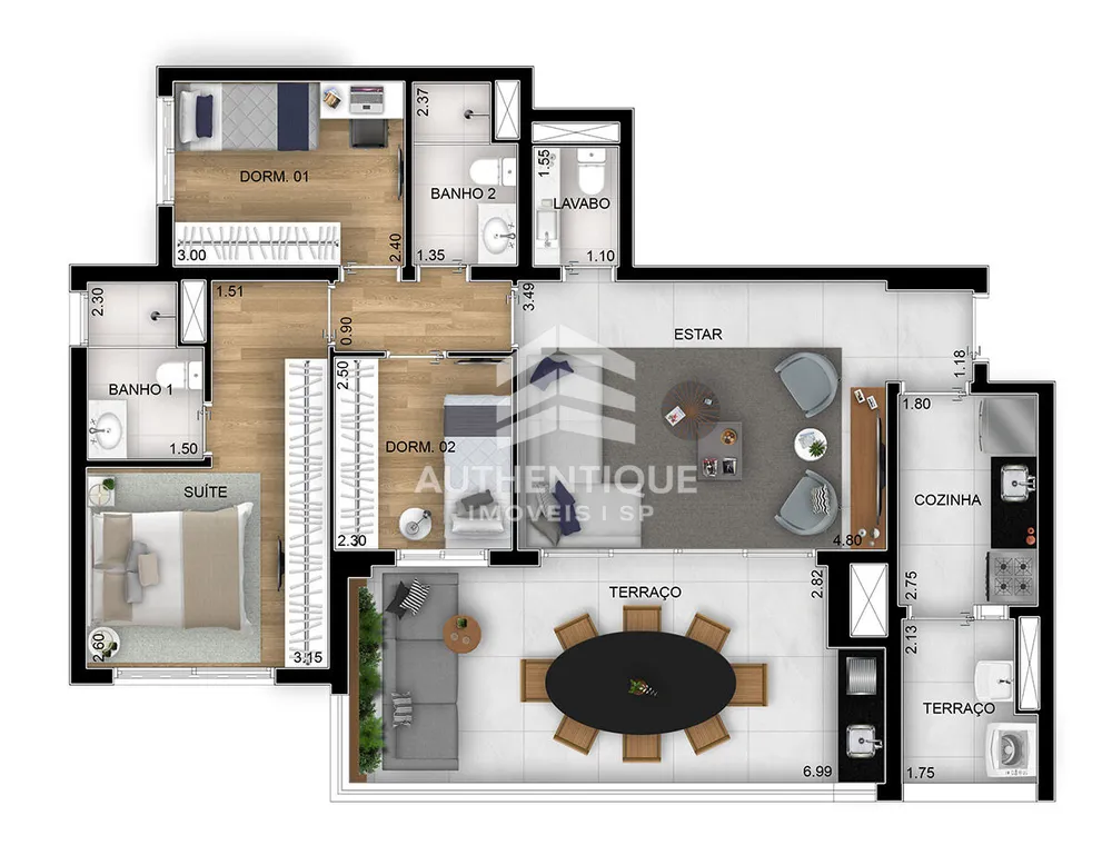 Apartamento, 2 quartos, 96 m² - Foto 22