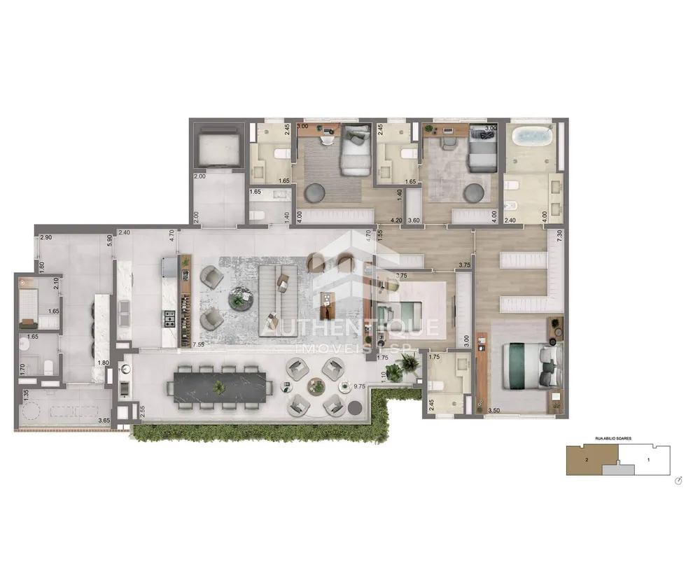 Apartamento, 4 quartos, 272 m² - Foto 3