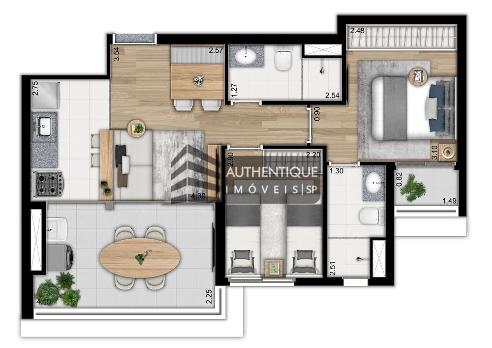 Apartamento, 2 quartos, 56 m² - Foto 36