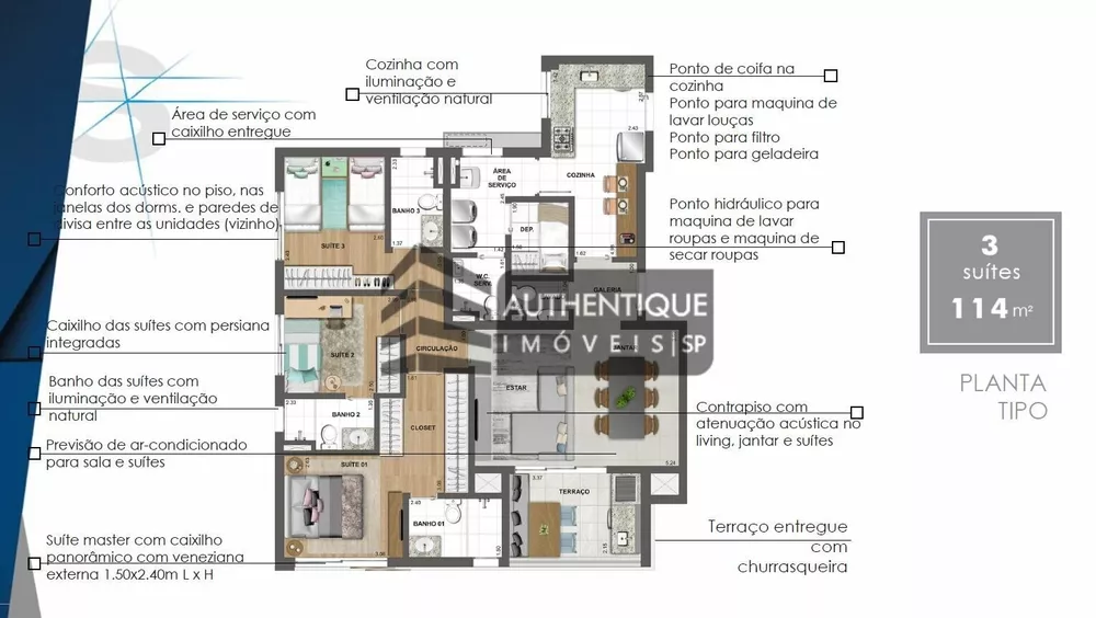 Apartamento à venda com 3 quartos, 114m² - Foto 31