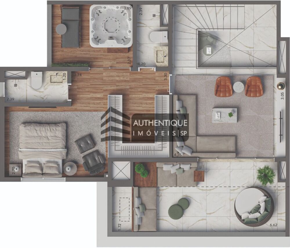 Apartamento, 2 quartos, 69 m² - Foto 2