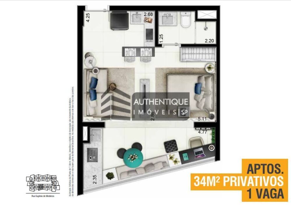 Apartamento, 1 quarto, 70 m² - Foto 19