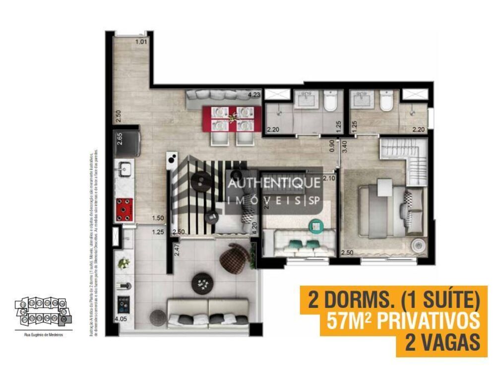 Apartamento, 1 quarto, 70 m² - Foto 22