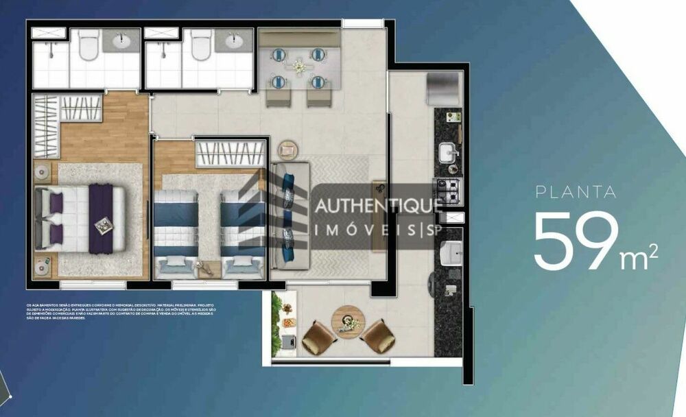 Apartamento, 2 quartos, 89 m² - Foto 1