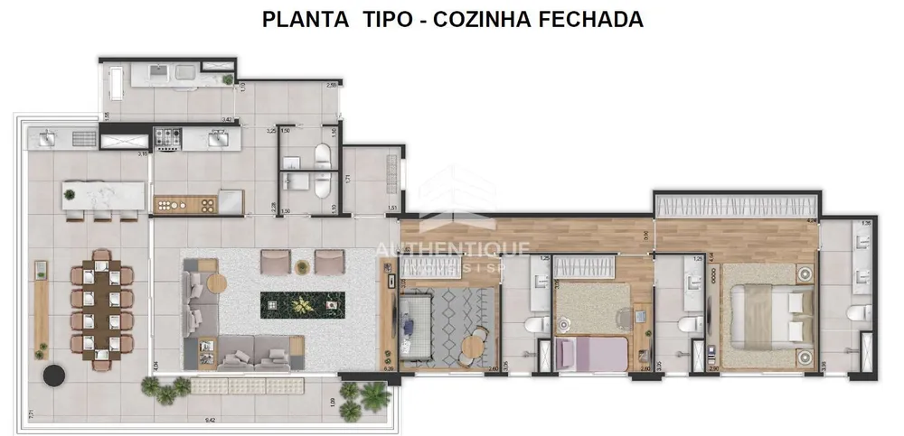 Apartamento, 3 quartos, 142 m² - Foto 1