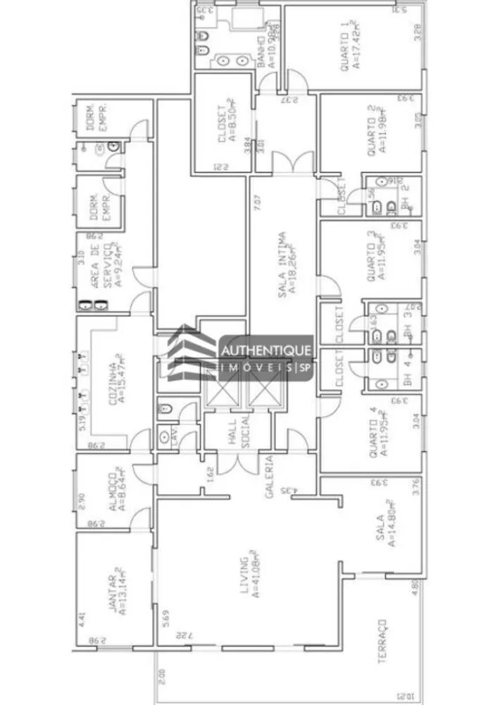 Apartamento à venda com 4 quartos, 317m² - Foto 50