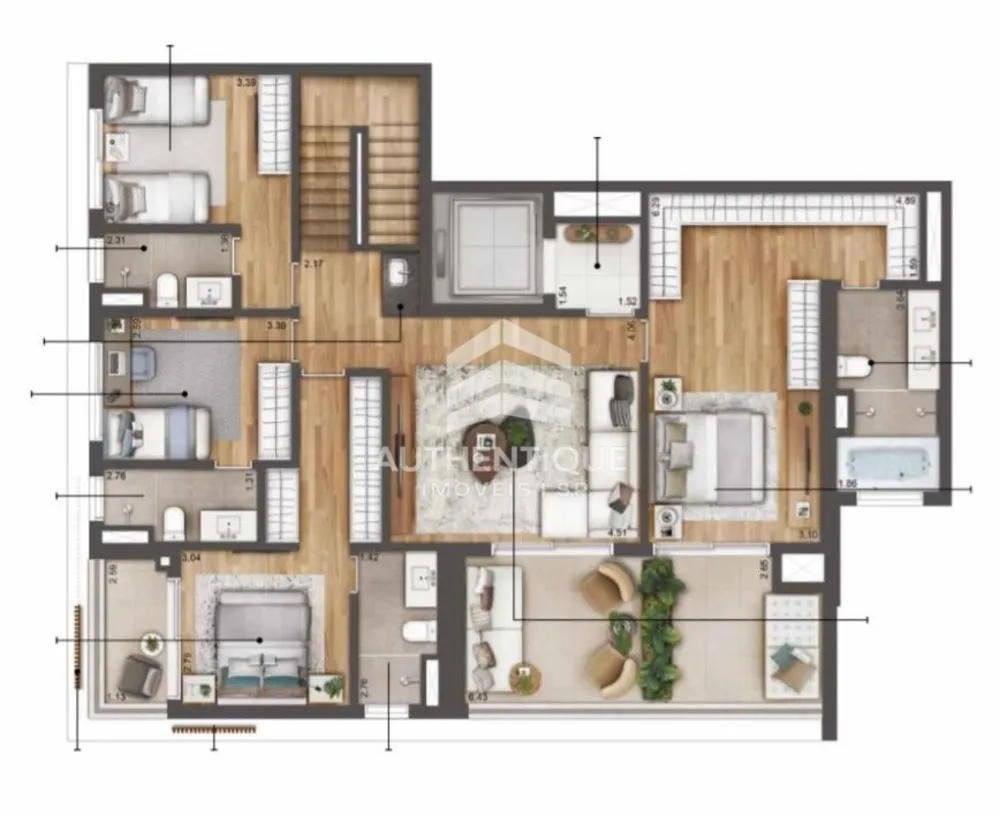 Apartamento, 3 quartos, 169 m² - Foto 11