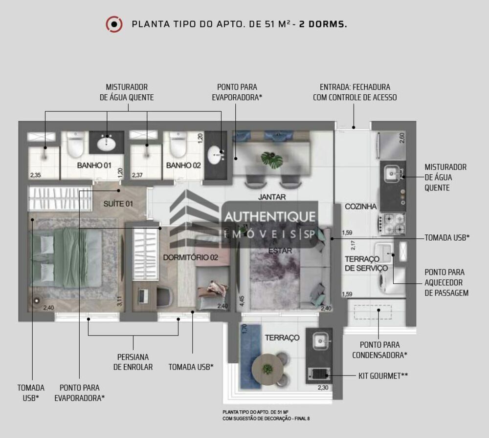 Apartamento, 2 quartos, 54 m² - Foto 14