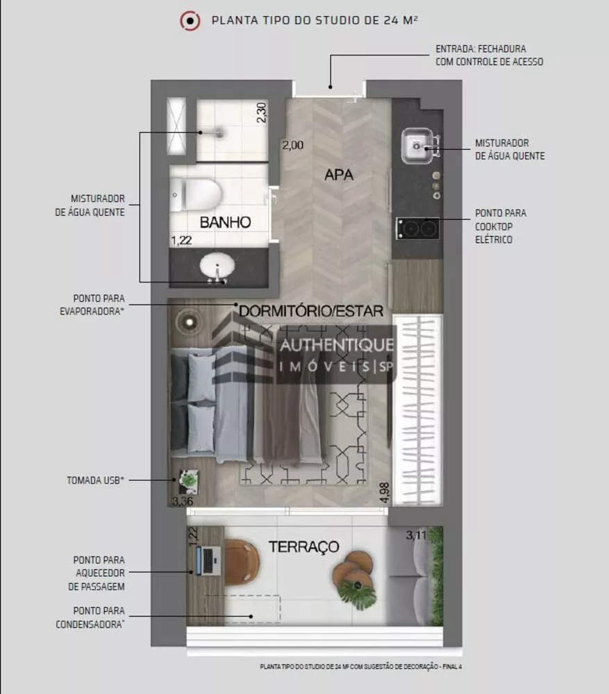 Apartamento, 2 quartos, 54 m² - Foto 2