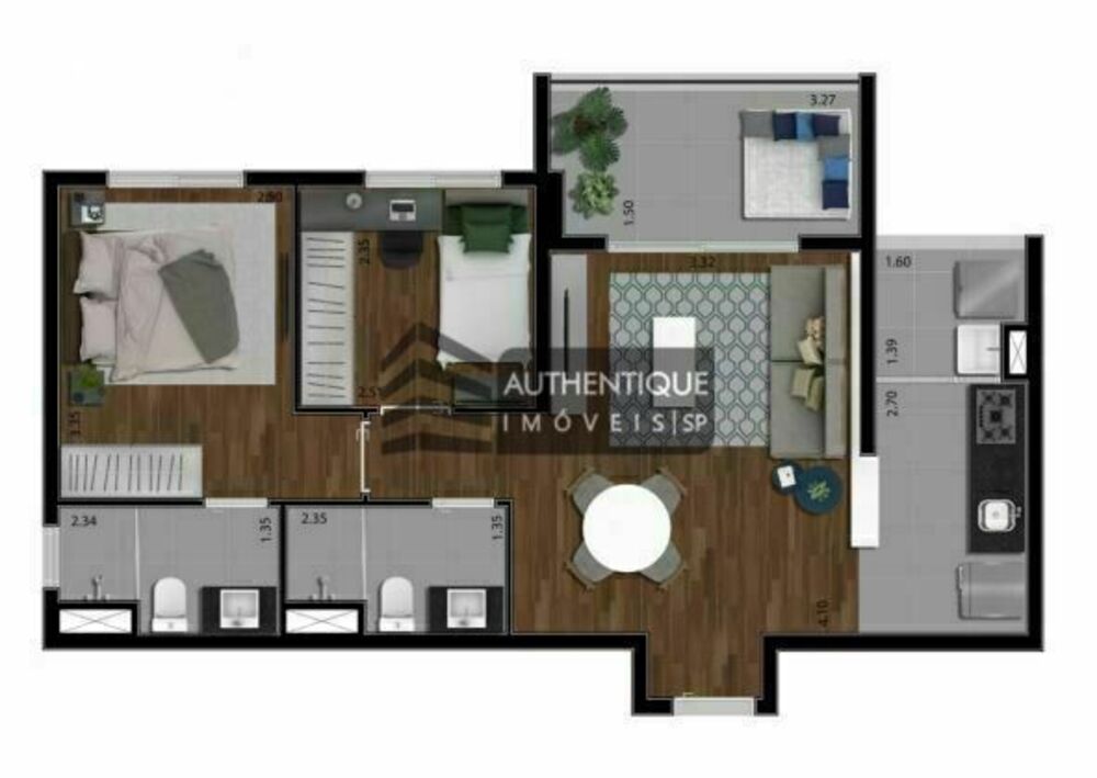 Apartamento, 1 quarto, 134 m² - Foto 3